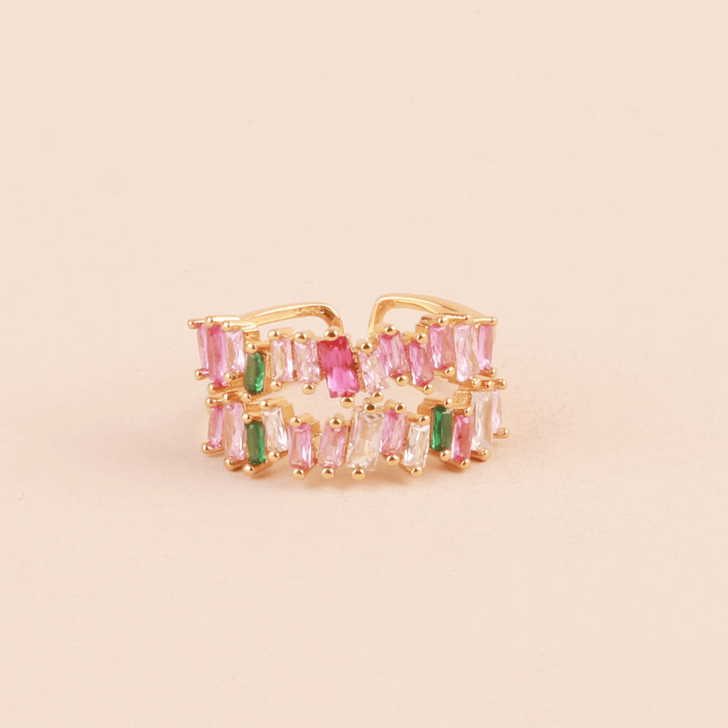 Colored  Micropavé Ring