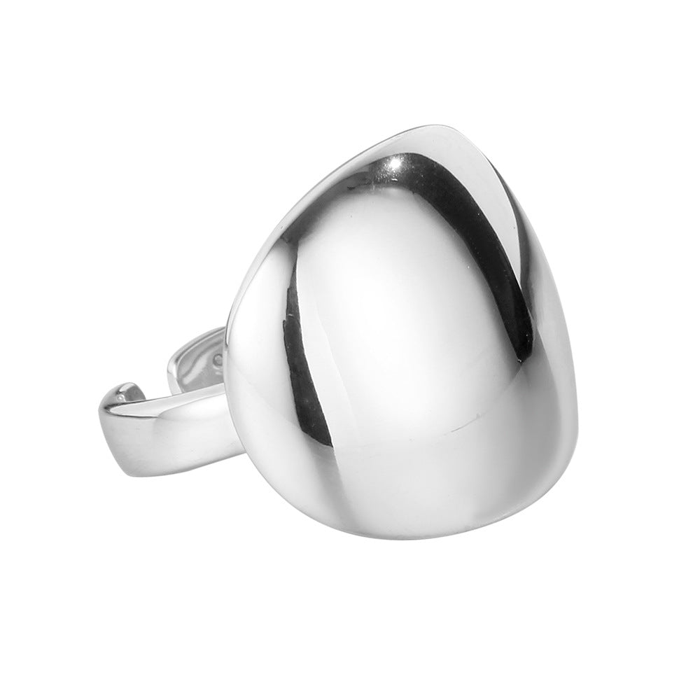 Sleek Luxury Trendsetter 925 Sterling Silver Open Band Ring