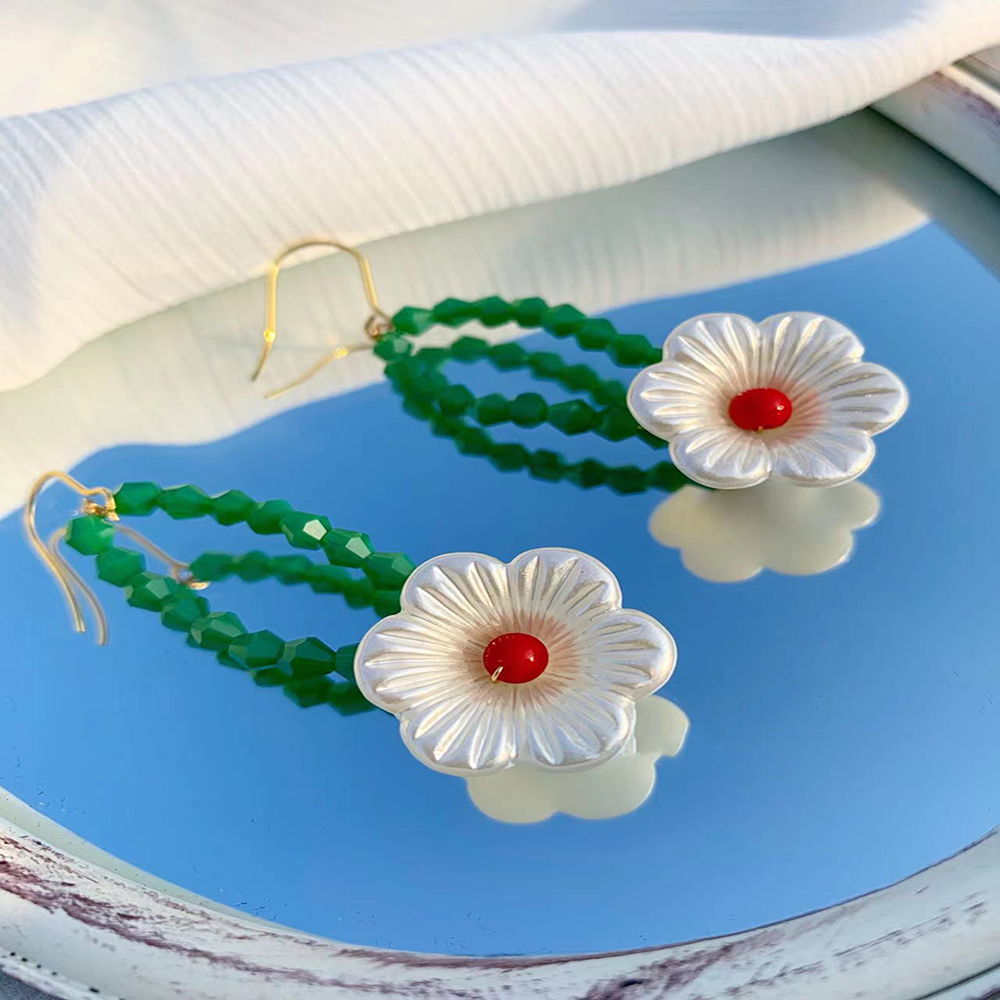 Cute Knitted Flower Earrings
