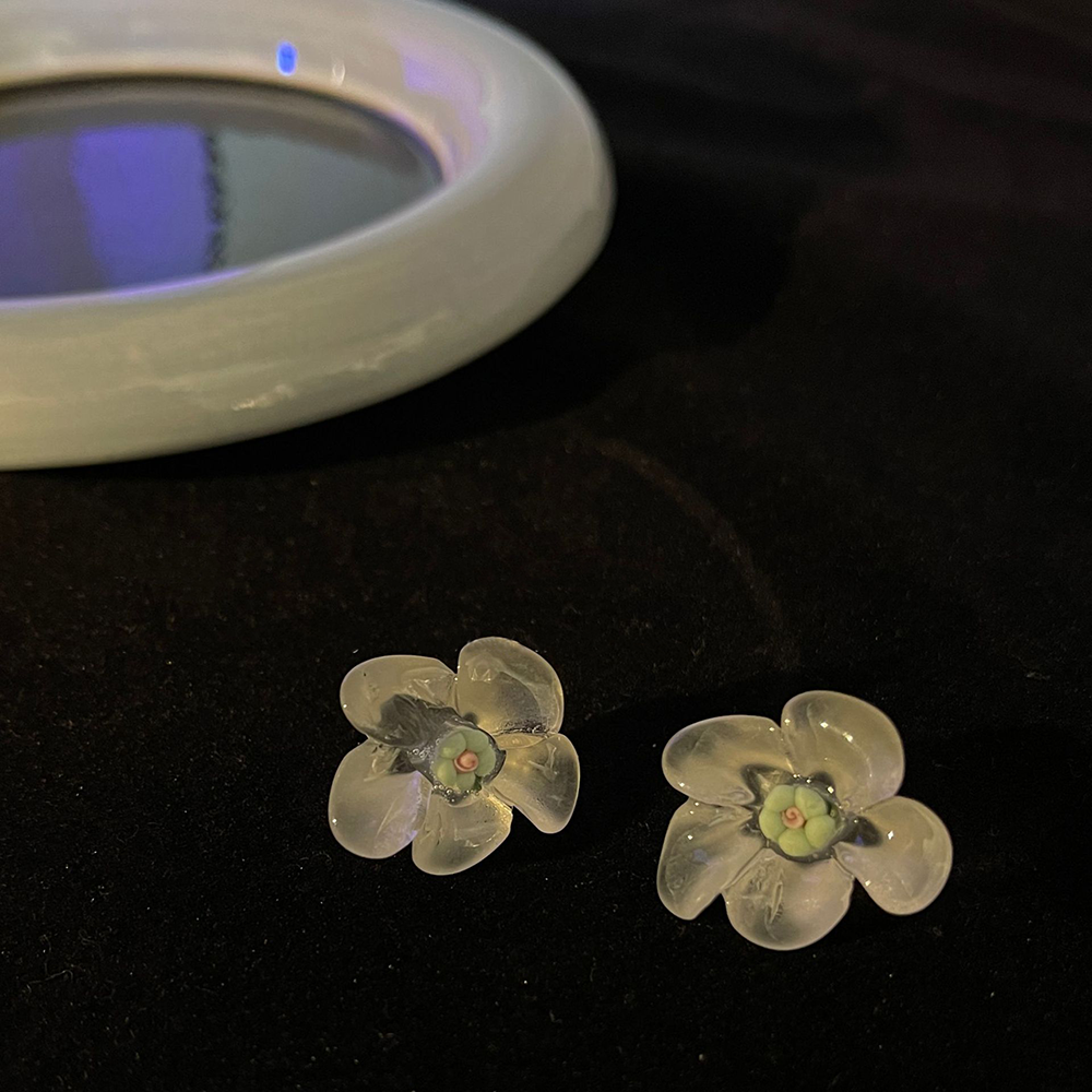 Acrylique Fleur Boucles D'oreilles