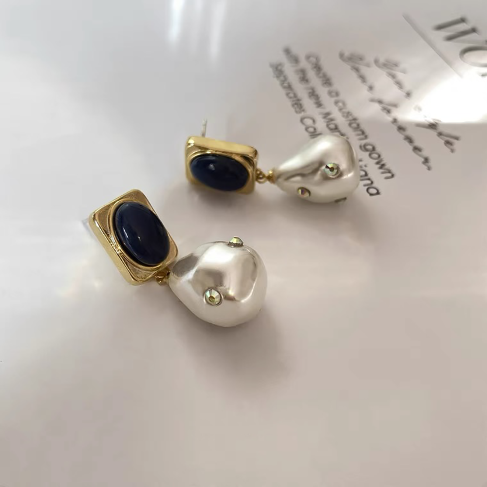 Boucles d'Oreilles Perles Baroques Irrégulières