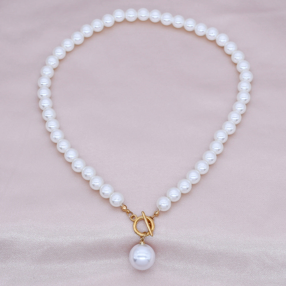 Beaded Boho Pearl Necklace