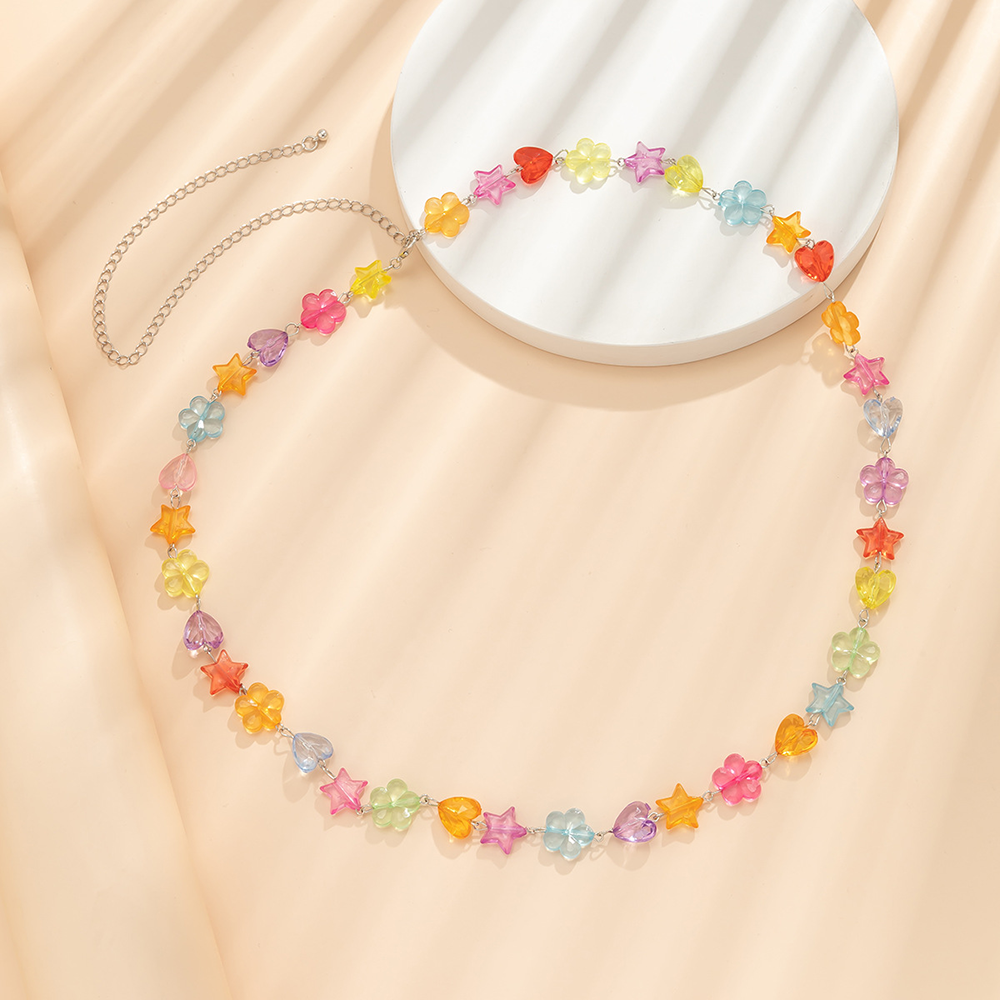 Colorful Bead Waist Chain