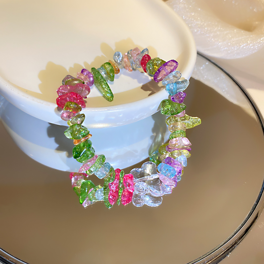 Colorful Stone Butterfly Bracelet