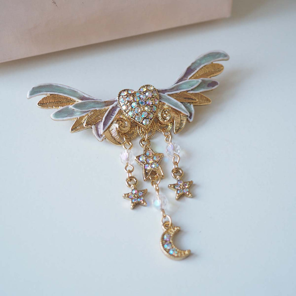 Fairy Vintage Angel Wings Brooch