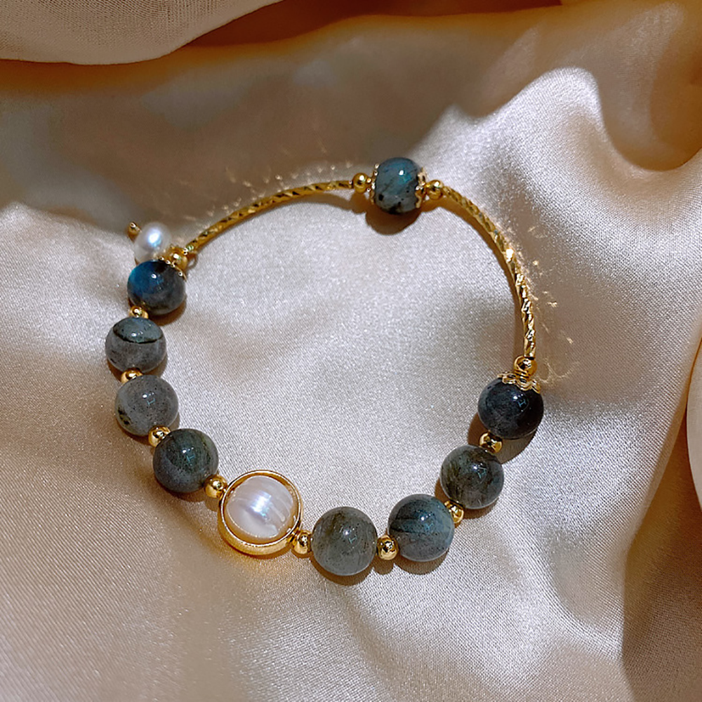 Freshwater Pearl Moonstone Bracelet