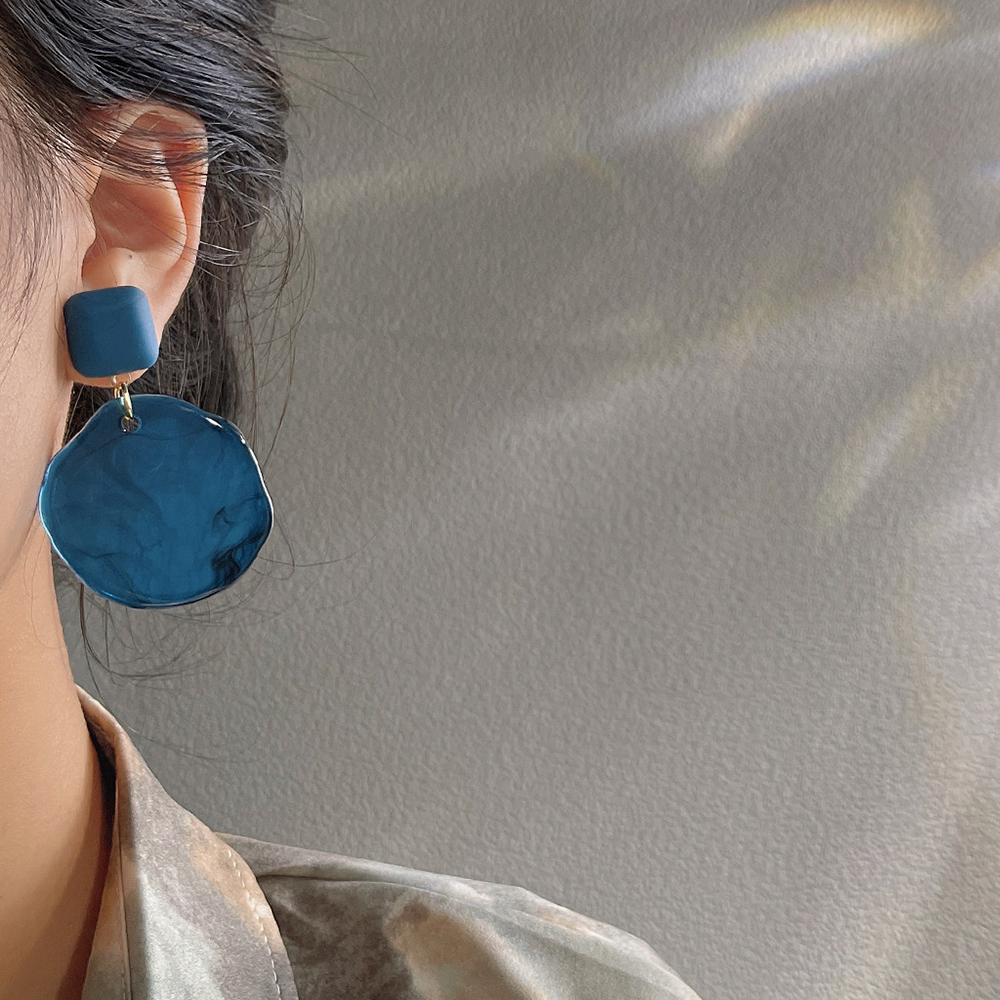 Glacier Blue Acrylic Earrings