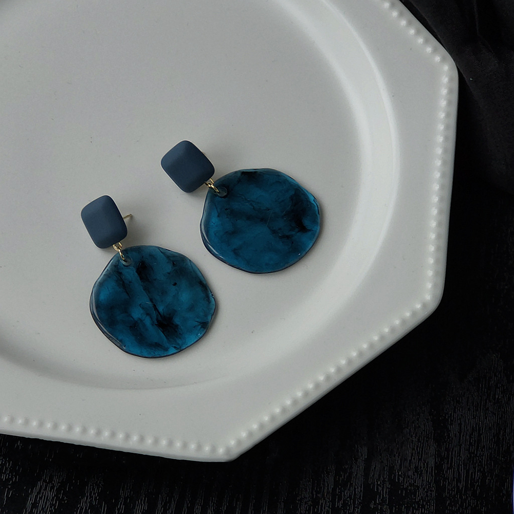 Glacier Blue Acrylic Earrings