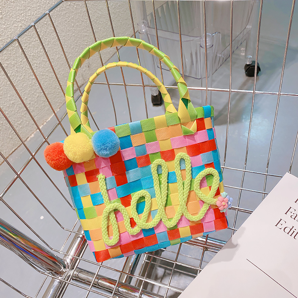 Knitting Rainbow Baskets