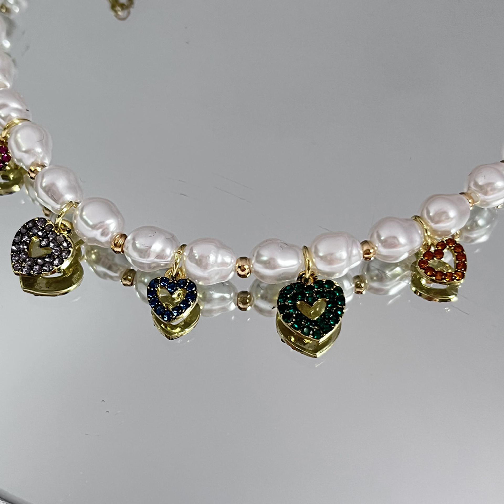 Love Heart Pearl Necklace