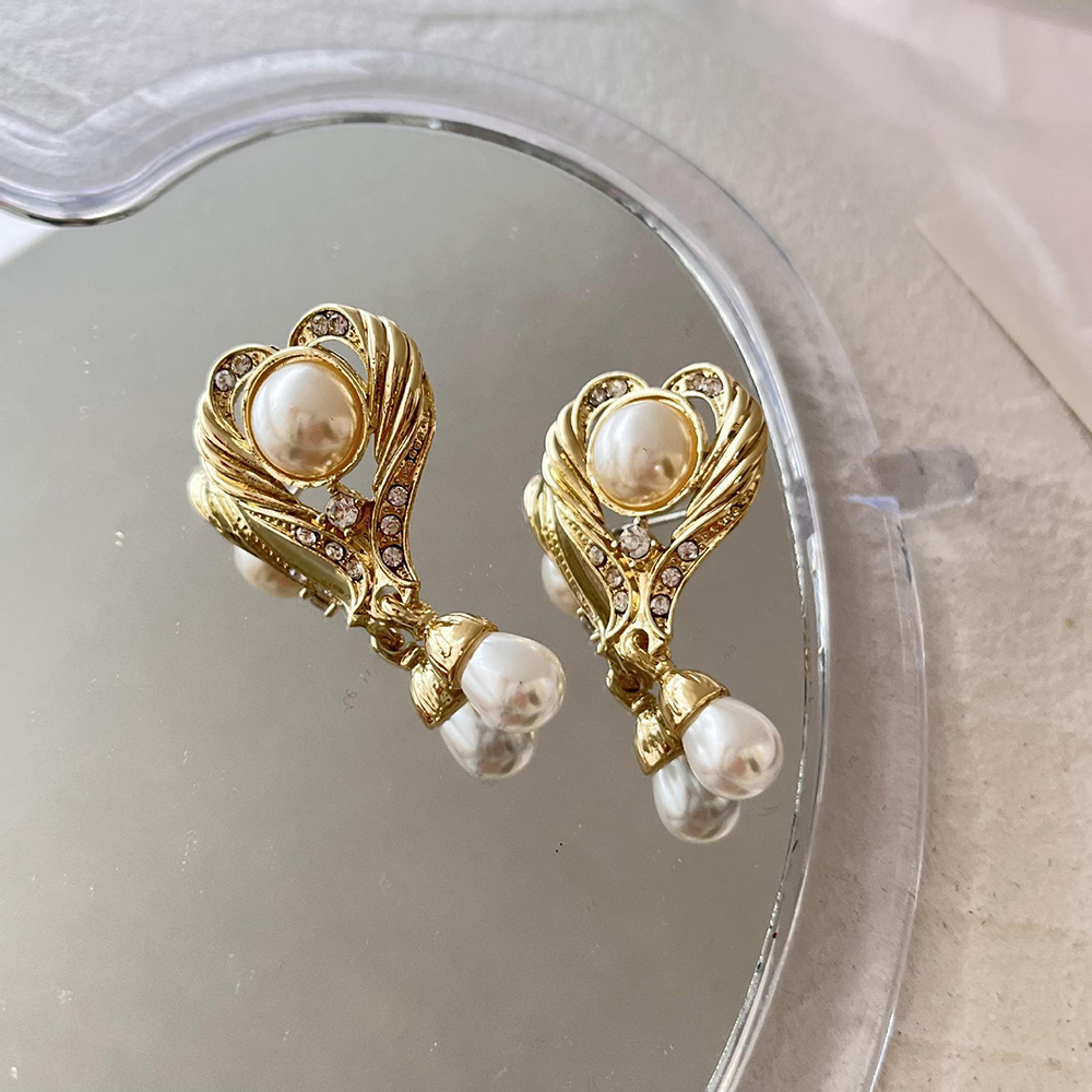 Boucles d'oreilles médiévales en perles