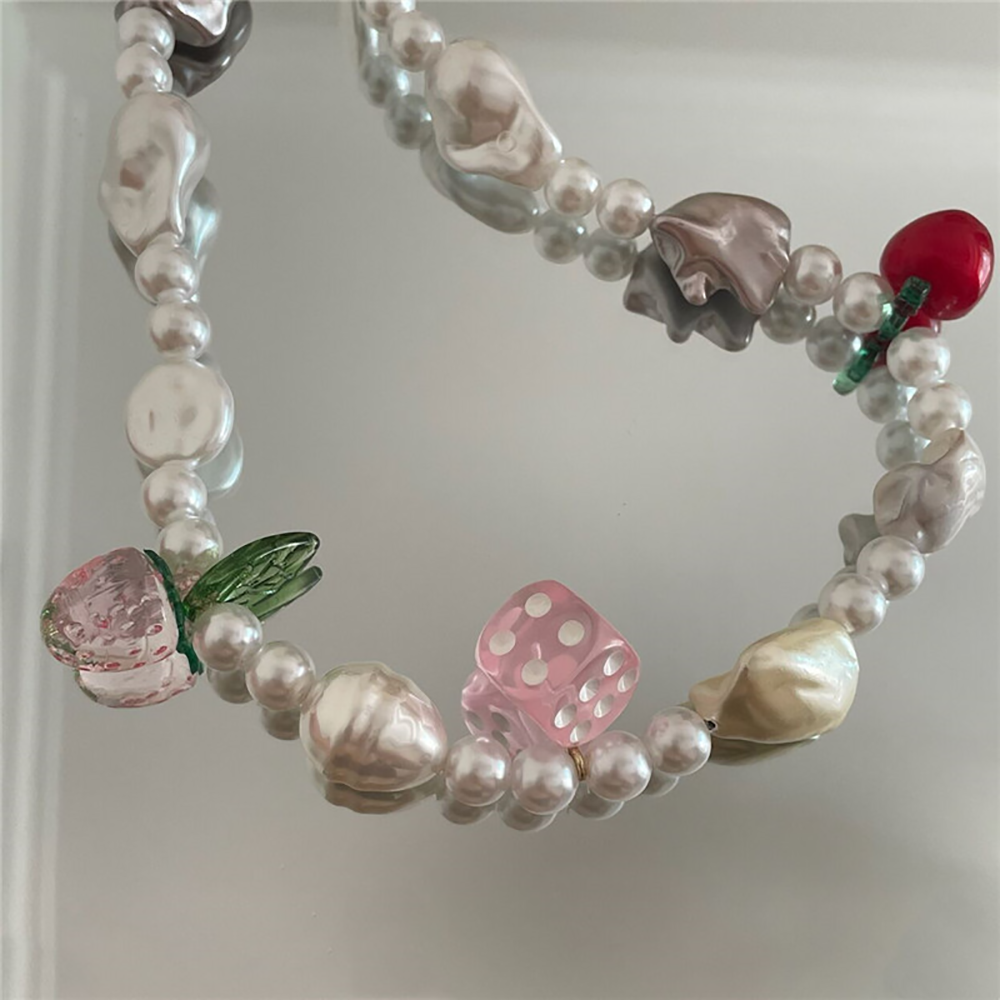 Pearl Bead Stacking Necklace