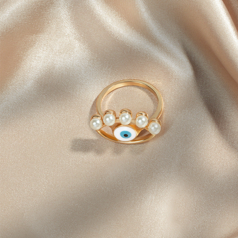 Pearl Demon Eye Ring