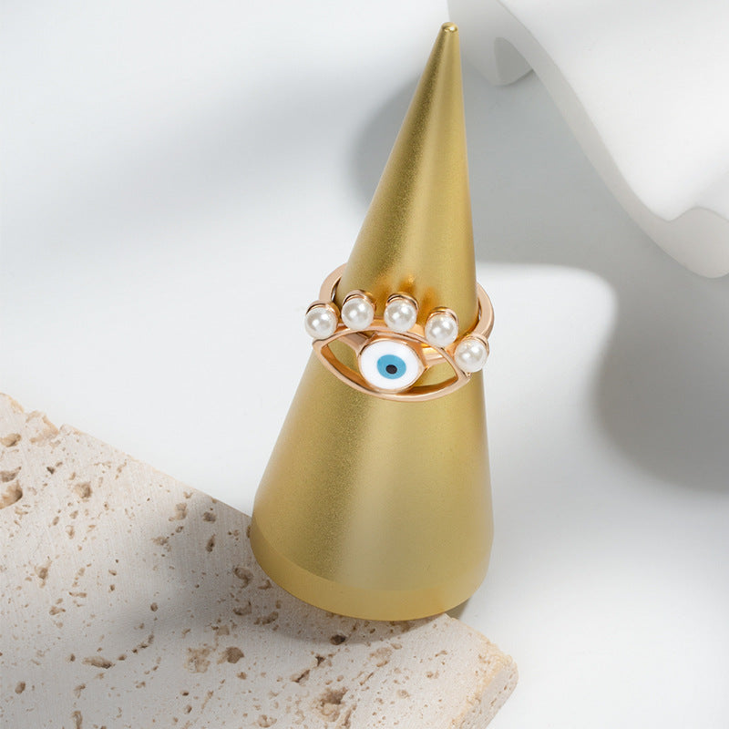 Pearl Demon Eye Ring
