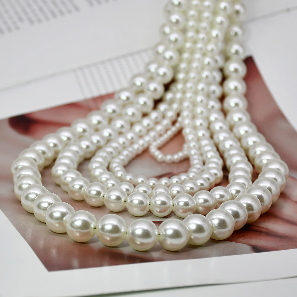 Pearl Stacking Choker Necklace