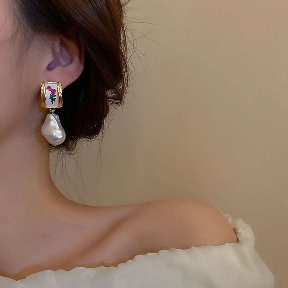 Rococo Rose Earrings