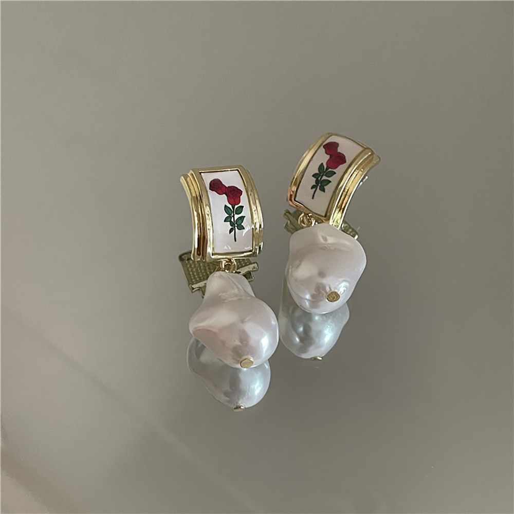 Rococo Rose Earrings