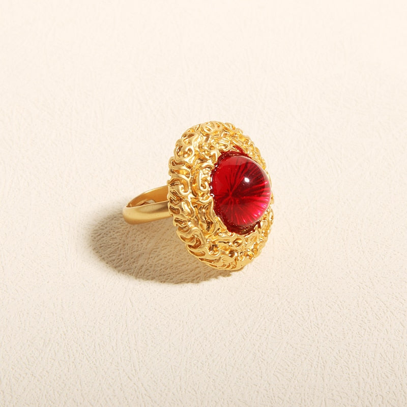 Sheilabox Vintage  Fasion Luxury Crystal  Adjustable Ring Gold Plated AAAAAA CZ Wedding Band Rings For Women