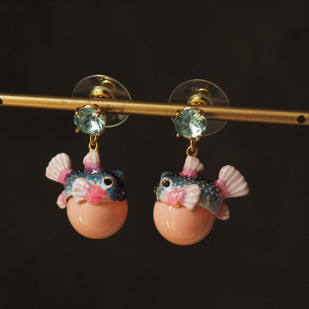 Vintage Bubble Fish Earrings