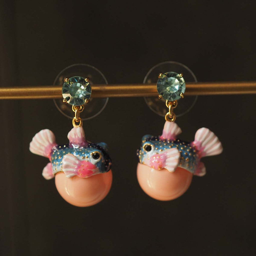 Vintage Bubble Fish Earrings