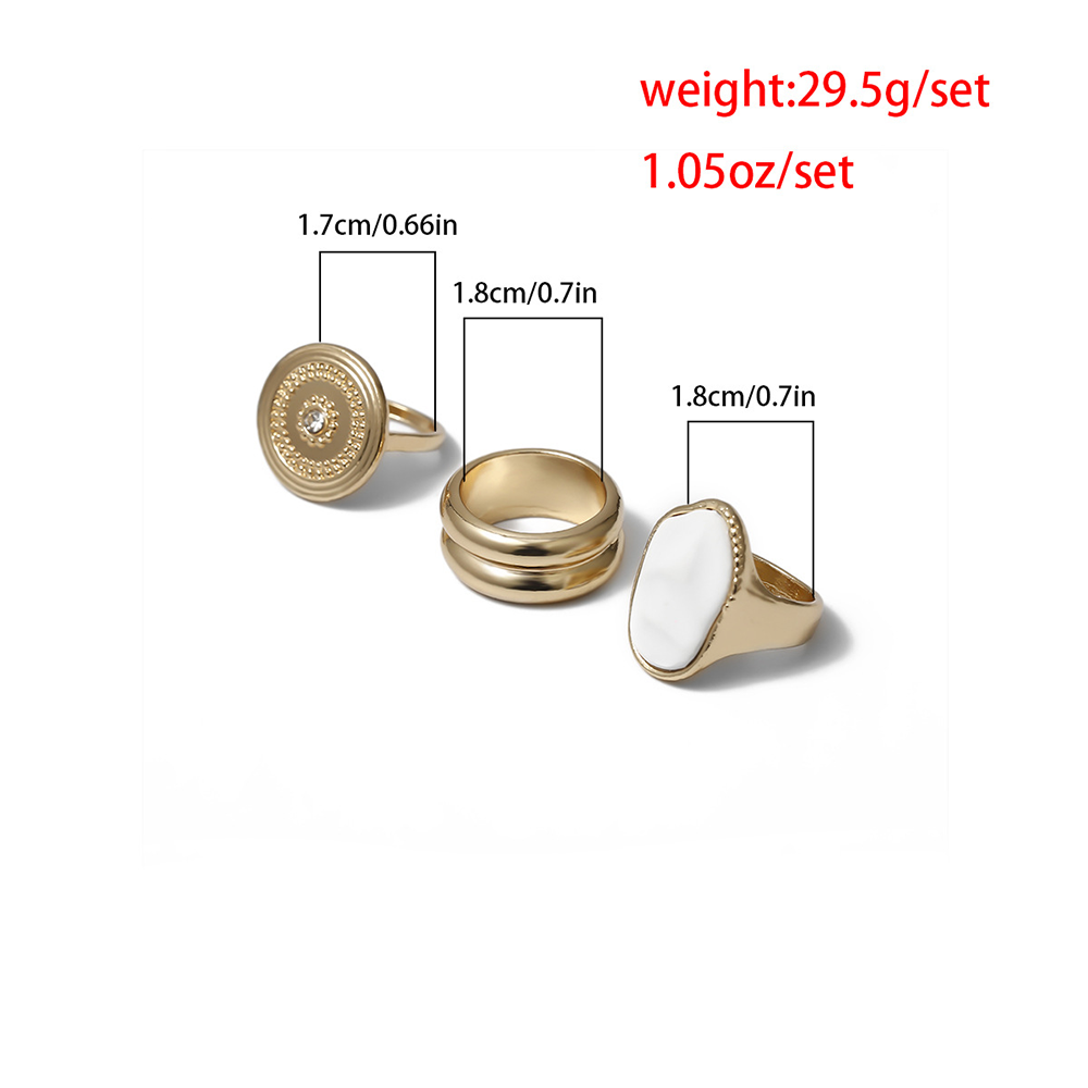 Vintage Gold Signet Ring Set