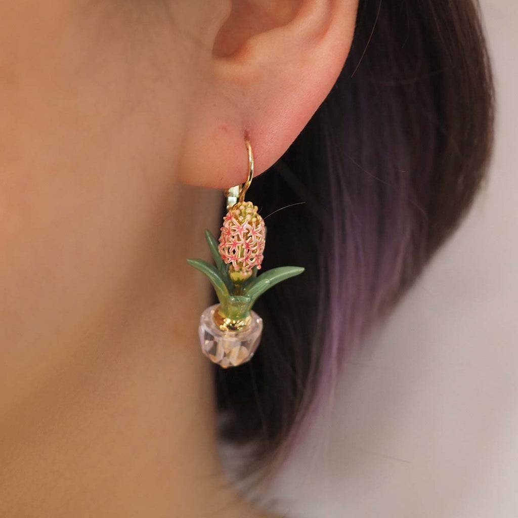 Vintage Floral Hyacinth Earrings